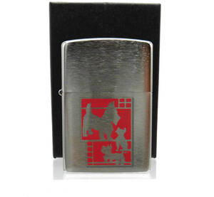 Г新品 ZIPPO ジッポー 犬の親子 オイルライター 2015年製