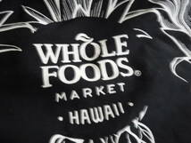 税不要特価 新品!ハワイ限定 WHOLE FOODS ホールフーズ 黒×白 パイナップル×大ロゴ入 TAG ALOHA タグアロハ トートバッグ エコバッグ②_画像2