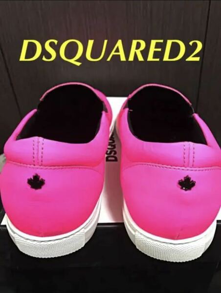 【本物】DSQUARED2 ピンク ローファー スリッポン ディースクエアード