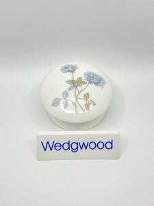 WEDGWOOD ウェッジウッド ICE ROSE Fluted Round Box アイスローズ フルートラウンドボックス *L462