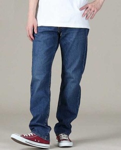 リーバイス 505 レギュラーストレート タイプ1 デニムパンツ W32 定価13200円 ミッドブルー LEVI'S TYPE-1 ビッグE 52440-0003