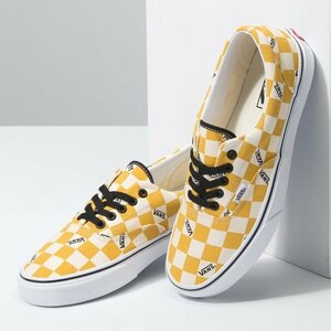 バンズ エラ ビッグチェッカー 28cm イエロー/ホワイト 黄色 白 チェック VANS Era Big check ヴァンズ スニーカー