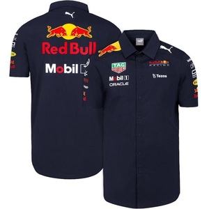 プーマ レッドブル レーシング コラボ RBR 半袖 チームシャツ USサイズS 定価12100円 ネイビー 紺 RedBull 公式 F1 モータースポーツ