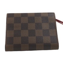 ルイヴィトン 三つ折り財布 N41659 ポルトフォイユ・ヴィクトリーヌ モノグラム カードケース 小銭付き LOUIS VUITTON レッド レディース_画像2