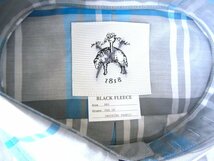 未使用 【送料込】 BB0 Black Fleece by Brooks Brothers ブロード地 チェック 半袖 ボタンダウン シャツ_画像2