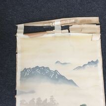 【模写】掛軸　雅彦　牛童子　山水　箱無　軸棒無し　同梱可能　NO.1183_画像3