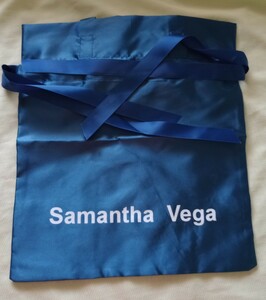 [Новая] [Бесплатная доставка] Samanthavega/Samanthavega Tote Bag Eco Back Satin Lough Blue