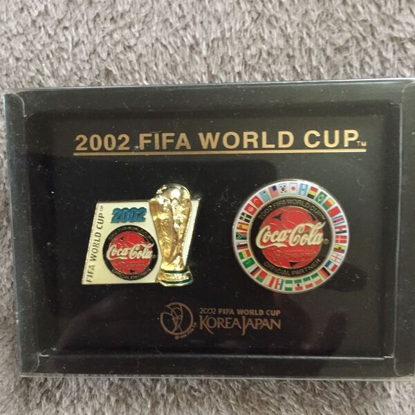 *激レア*2002 FIFA WORLD CUP ワールドカップ サッカー コカコーラ ピンバッジ 韓国 日本