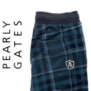 [ бесплатная доставка ]PEARLYGATES Pearly Gates проверка легкий брюки брюки-джоггеры мужской Golf брюки брюки в клетку 4 M