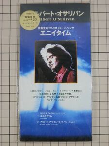 【CD｜8cm｜シングル｜盤面良好】ギルバート・オサリバン GILBERT O'SULLIVAN エニイタイム アローン・アゲイン(ライヴ)　※袋付き