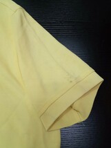★D096 TOMMY HILFIGER トミーヒルフィガー ポロシャツ メンズS(大きめS) 薄黄色系 レディース・キッズにも☆_画像6