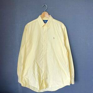 Polo by RALPH LAUREN（ポロラルフローレン） B.D.OXFORD SHIRT 16-33 イエロー ボタンダウンオックスフォードシャツの画像1