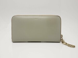 Chloe Chloe Bayley chain motif bai color round fastener purse lady's used free shipping [ pawnshop exhibition ]