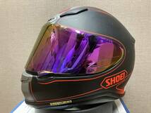 SHOEI ショウエイ Z-7 Z7 ゼットセブン FLAGGER フラッガー フルフェイス ヘルメット Lサイズ ミラー付き!!_画像2