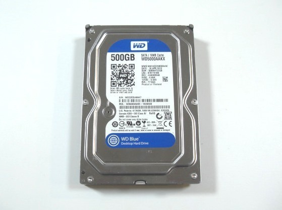 【即決・送料無料】WD 500GB 3.5インチ HDD WD5000AAKX 25mm HDD 3.5インチ WD WD5000AAKX-19U6AA0 500GB Serial ATA