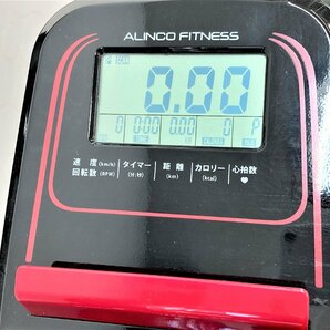 ▲二宮店▲【神奈川県直接引取限定・中古品】5-125 アルインコ ALINCO エアロバイク ALFITS AFB4439 フィットネストレーニング 赤×黒の画像7