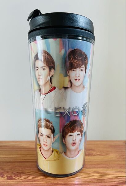 未使用!EXO 初期メンバー エコタンブラー ECOTUMBLER レア グッズ エクソ 韓流アイドル K-POP