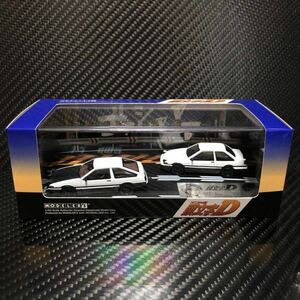 モデラーズ 1/64 頭文字D セット Vol.1 ( 藤原拓海 トレノ AE86 & 乾信司 トレノ2ドア AE86 )インターアライド