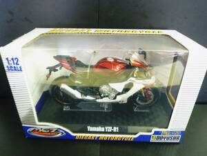 1/12　ヤマハ YZF-R1　レッド　YAMAHA YZF R1　 メタルスピードゾーン　MSZ　ダイキャストメタル　童友社　完成品　☆ヤマハ 認証モデル☆