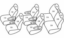 ベレッツァ シートカバー ベーシック アルファ ヴォクシー ZRR80G/ZRR80W/ZRR85G/ZRR85W[2014/01～2017/06 7人乗り車]T360 Bellezza_画像8