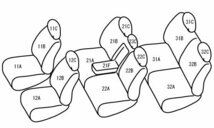 ベレッツァ シートカバー セレクションEX プリウスα ZVW40W[2011/05～2014/11 7人乗り車]T263 Bellezza_画像6