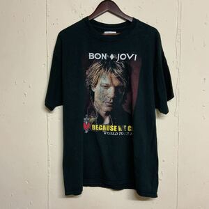 BON JOVIボン・ジョビバンドTシャツ バンT2013年ツアーTシャツ古着メンズXL