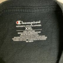 チャンピオン Champion 半袖 Tシャツ XXL 古着 ユーズド ブラック_画像5