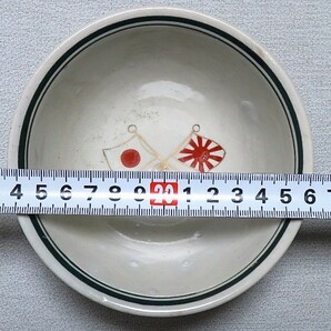 日本陸軍 茶碗5点 丼 軍用食器 統制陶器 レトロ アンティークの画像7