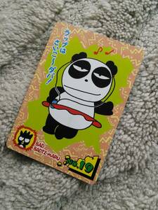 19* Vintage used 1996 year (22 year front. thing. ). valuable goods!!* Bad Badtz Maru card *8.6*5.9.* postage 84 jpy.. please 