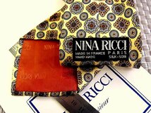 ♪30353C♪良品【花 デザイン 柄】ニナリッチ【NINA RICCI】ネクタイ_画像2