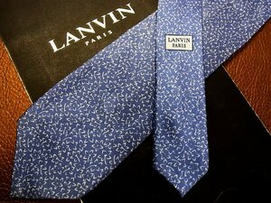 ★良品★3R04320【LANVIN】ランバン「花 植物 柄」ネクタイ