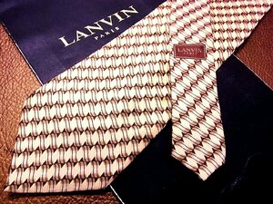 ★良品★3R04316【LANVIN】ランバン「螺旋 柄」ネクタイ