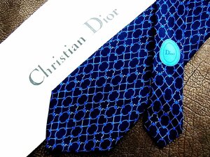 ★良品★3R05028【Dior】ディオール「クラブ スペード ダイヤ ハート 楕円 柄」ネクタイ