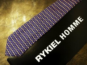 ★良品★3R05631【RYKIEL】リキエル「さくらんぼ チェリー 果物 柄」ネクタイ