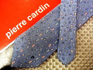 ♪30244C♪良品【熊 クマ ウサギ 花 キノコ 柄】ピエールカルダン【pierre cardin】ネクタイ