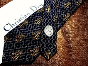 ★良品★3R00113【Dior】ディオール「鍵 キー 鍵束 柄」ネクタイ