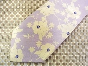 ♪30650C♪良品【刺繍 花 植物 柄】トレードマーク【TRADEMARK】ネクタイ