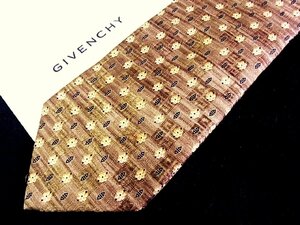 ♪今週の特売980円～♪1051W♪状態並品【GIVENCHY】ジバンシィ【花 植物 柄】ネクタイ♪