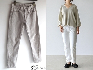 名作 orSlow オアスロウ 107 IVY FIT DENIM リーバイス505型 スリムテーパード デニムパンツ 1 グレー BEAMS/ビームス取扱ブランド