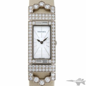 Tiffany &amp; Co. Tiffany Ardeco 2-Hand Diamond Quartz 35917888 750WG Ladies Clock 2310007