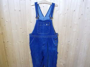 a1198*TOPTEX Denim overall *XXL/58 indigo blue abroad import old clothes USED Denim overall cotton material 5E