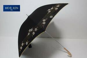  new goods Michel Klein MICHEL KLEIN ultra-violet rays prevention processing rain also safety . rain combined use parasol A50 black group 