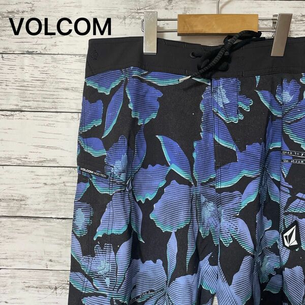 新品 VOLCOM 水着 海パン メンズ 花柄 32 海水浴 プール