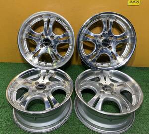 ☆15インチアルミホイール MANARAY Eurodesign 【 15×6.5J +38 PCD: 100×4H ハブ径: 66mm 】☆4本セット