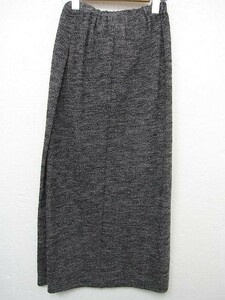 [ ultimate beautiful goods ] Jurgen Lehl wool knitted long skirt maxi height skirt waist rubber gray M size autumn winter for #L26963AWS23-230525-10