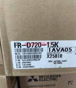 新品★東京発★適格請求★税込 MITSUBISHI/ 三菱 インバーター FR-D720-1.5K★６ヶ月保証