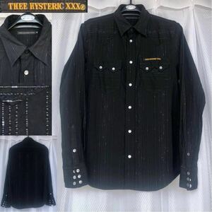 ka abrasion * western shirt THEE HYSTERIC XXX* Eames small dot teki style manner Vintage HYSTERIC GLAMOUR Hysteric Glamour 