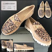 完売 nano universe別注レオパード★CAMINANDO MONTAGNA BIT COMBI LOAFERS LEOPARD 新品US8★ビットローファー カミナンド ナノユニバース_画像1