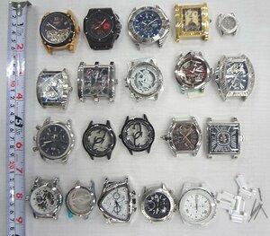 Kちさ0032 ジャンク品 腕時計 クォーツ式 フェイスのみ コグ COGU R.KIKUCHI keith valler KANSAI YAMAMOTO 20点セット まとめ売り
