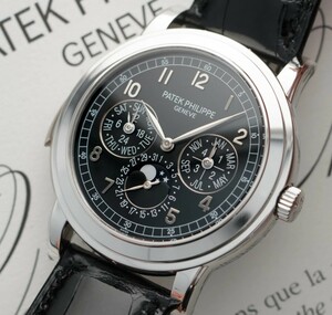 *PATEK-PHILIPPE* Patek Philip Perpetual calendar Mini-Z repeat customer 5074P-001 platinum top class wristwatch!! hard-to-find!!